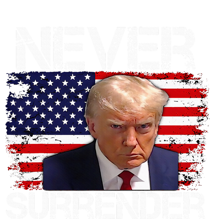 Donald Trump Mug Shot Never Surrender 2024 T-Shirt