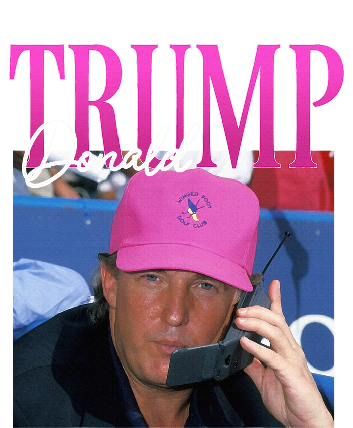 Funny Donald Trump Miss Me Yet Vintage 90s Trump Pink Women's T-Shirt