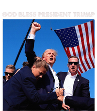 God Bless President Trump Shooting At Donald Trump Rally Women's Pullover Hoodie