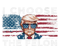 I Choose The Felon Funny Trump 2024 Republican Patriot Dry Zone Grid Polo