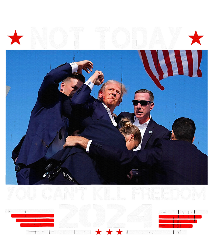 Not Today You Cant Kill Freedom Stronger President Zip Tote Bag