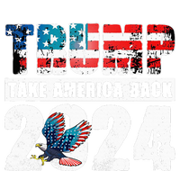 Trump 2024 Flag Take America Back Trump 2024 Full-Length Apron With Pockets