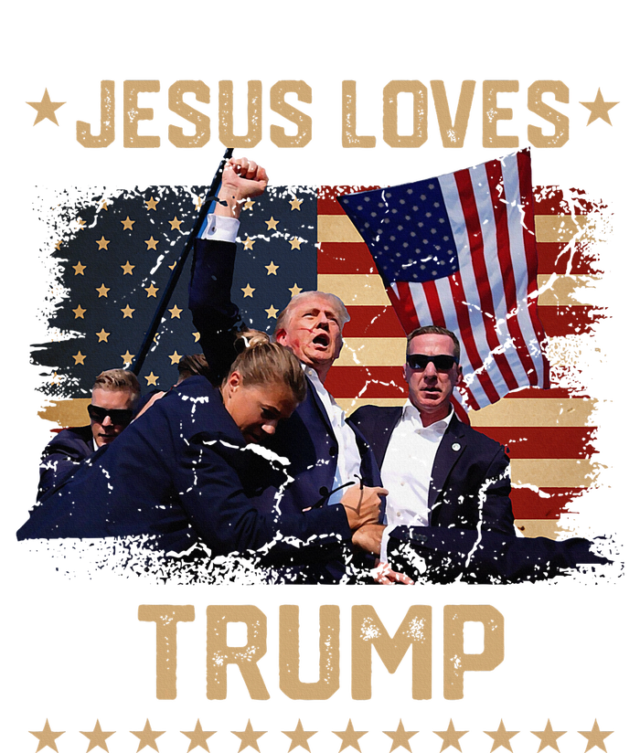 Jesus Loves Trump 2024 Fist Rally Trump Rally 2024 USA-Made Doggie Bandana