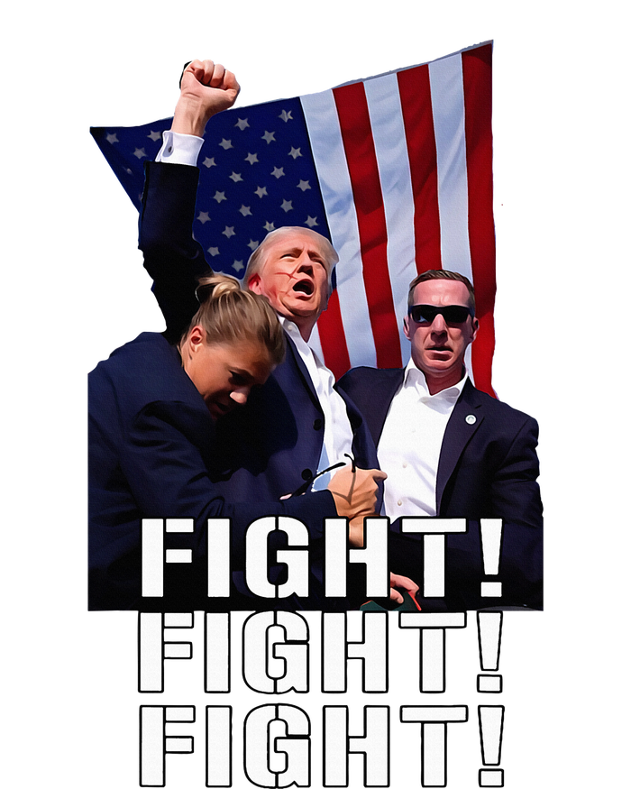 Trump Fist Pumped Fight Pray For Trump America T-Shirt