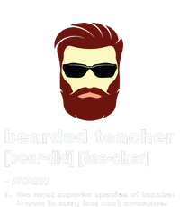 Funny Beard Teacher Teacher Appreciation Gift For Full Zip Hoodie