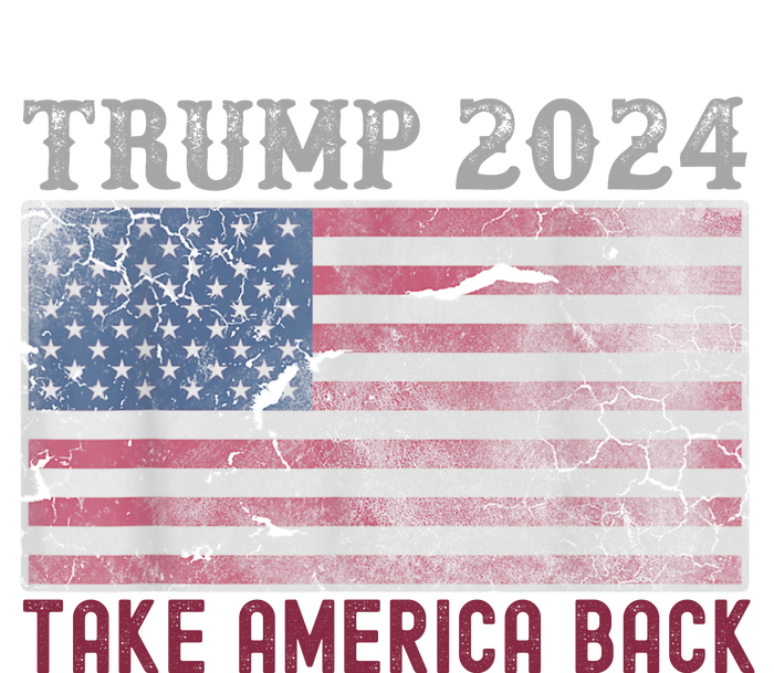 Take America Back Vintage Faded Trump 2024 Kids Long Sleeve Shirt