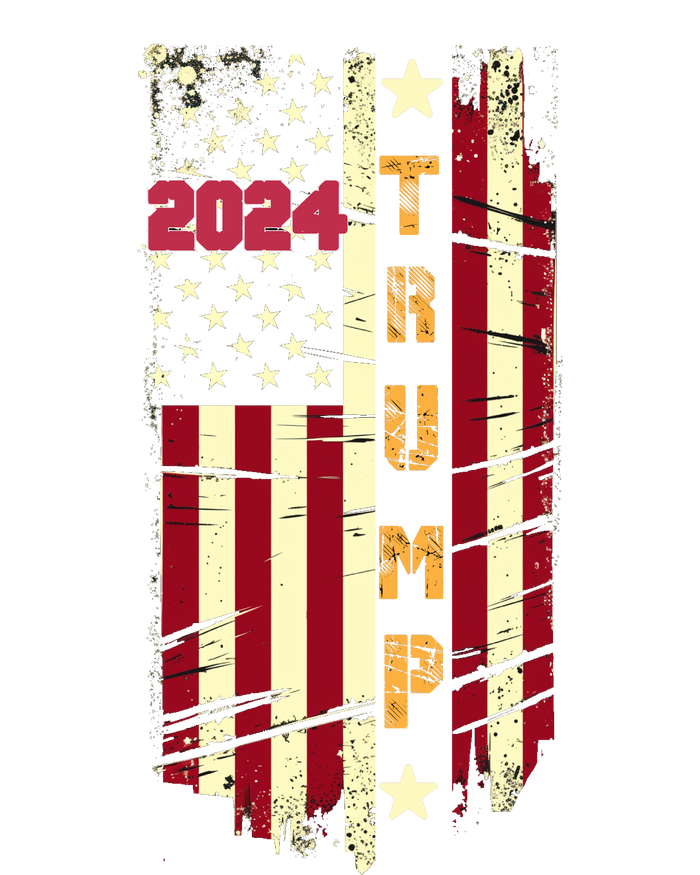 Trump 2024 Retro Flag Front And Back T-Shirt