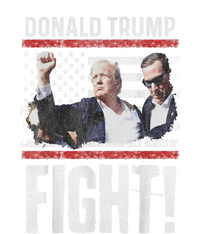 Donald Trump Fist American Flag Trump Fight Gift Women's Knotted Racerback Tank