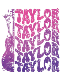 Girl Retro Taylor First Name Personalized Groovy 70s 80s Premium T-Shirt