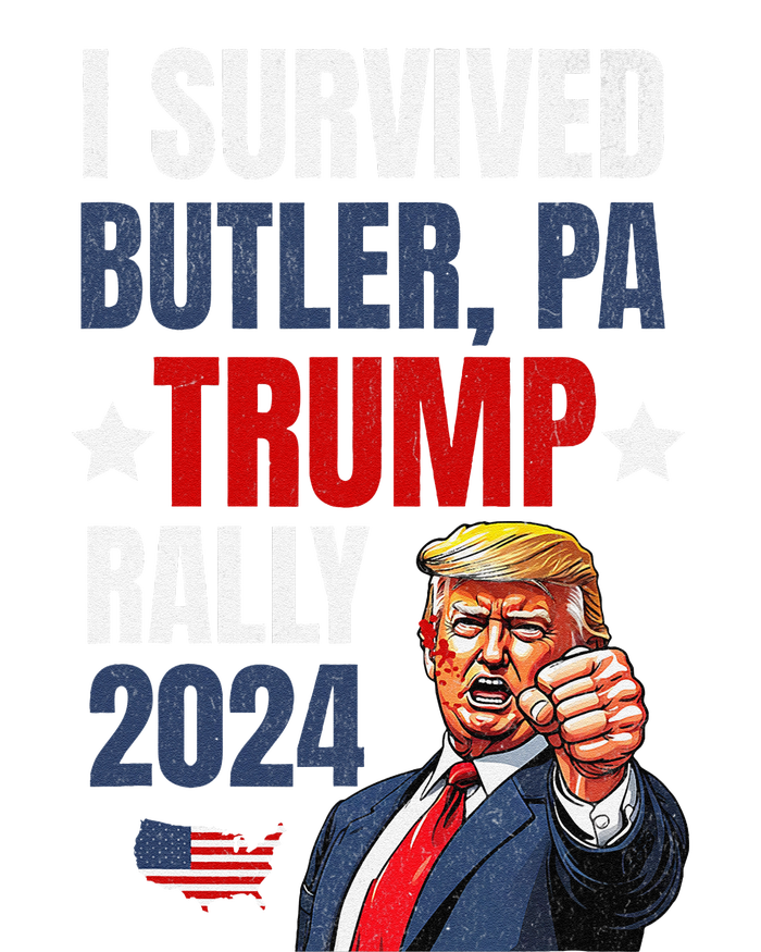 Trump 2024 I Survived Trump Rally Butler Pa Shooting Ear T-Shirt