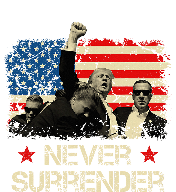 Trump Never Surrender American Flag Pennsylvania Trump Rally T-Shirt