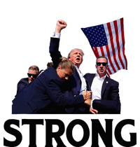 Trump Strong Fist Hand Us Vote Trump 2024 Survives Rally Dry Zone Grid Polo