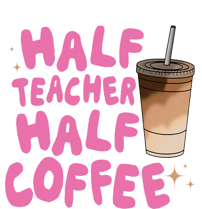 Half Teacher Half Coffee Teacher Ladies Essential Flowy Tank