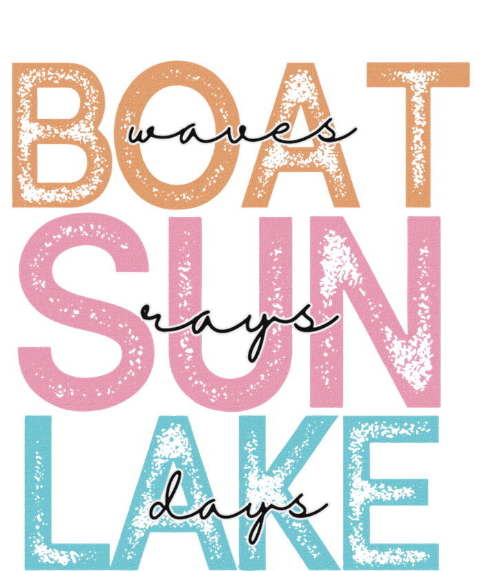 Boat Waves Sun Rays Lake Days Summer Fun Grommeted Golf Towel