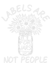 Labels Are For Jars Not People Floral Fun Ladies Essential Flowy Tank