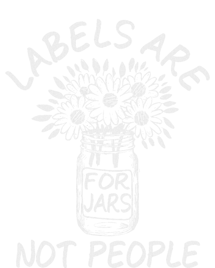 Labels Are For Jars Not People Floral Fun Ladies Essential Flowy Tank