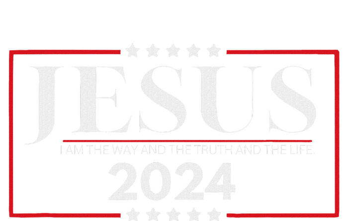 Jesus 2024 The Way Truth Life Women's Knotted Racerback Tank