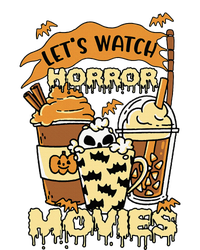 LetS Watch Scary Horror Movies Spooky Season Garment-Dyed Fleece Hoodie