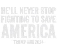 Trump Never Stop Fighting Save America 2024 Women's T-Shirt