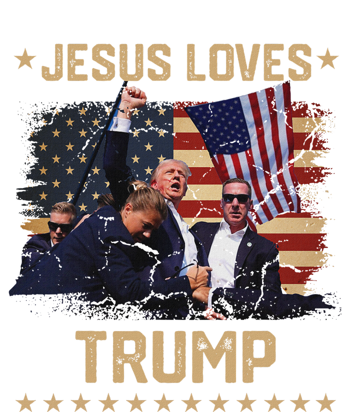 Jesus Loves Trump 2024 Strong Support T-Shirt