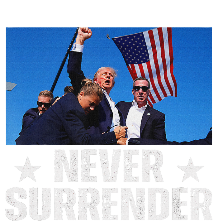 Pray For Trump Never Surrender Strong Support Tall Hoodie