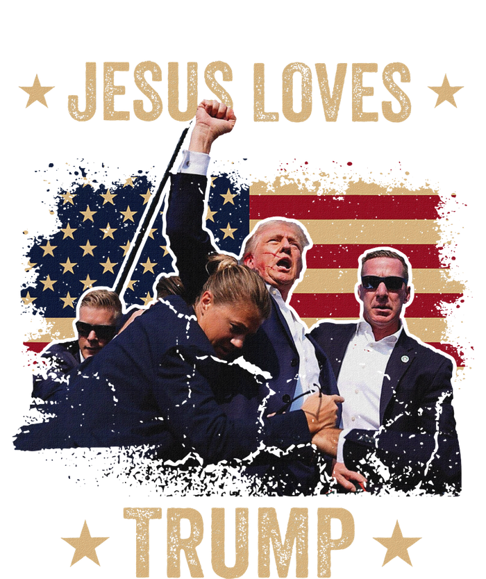 Jesus Loves Trump 2024 Rally Support T-Shirt