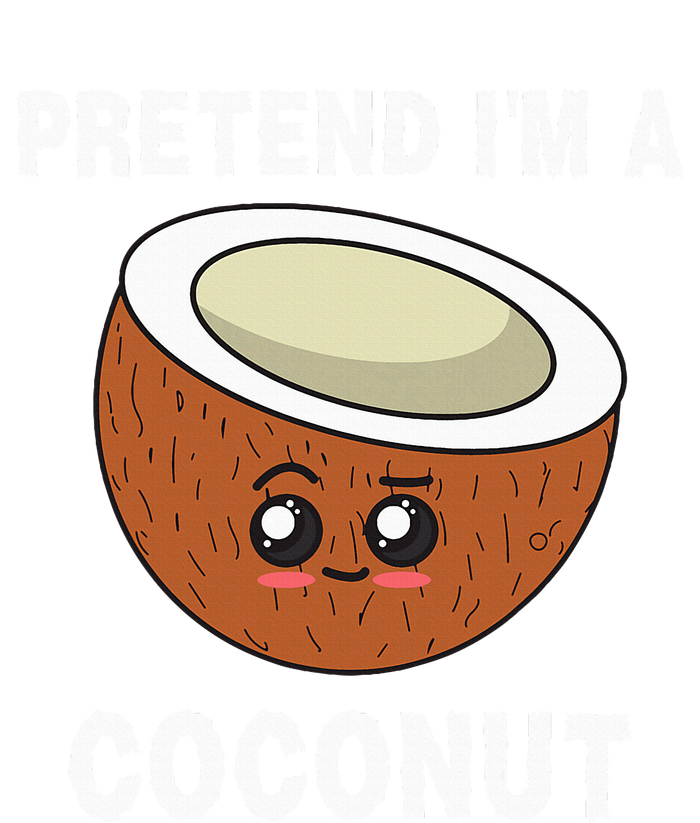 Pretend IM A Coconut Funny Sarcastic Halloween Lazy Costume Sustainable Knit Beanie