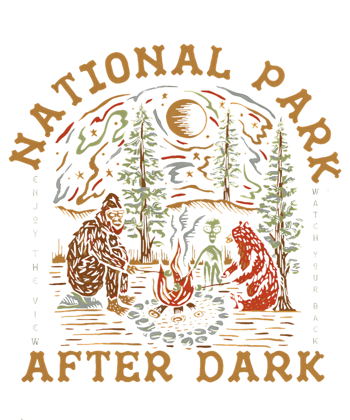 Funny National Park After Dark Adventure Women's Pullover Hoodie