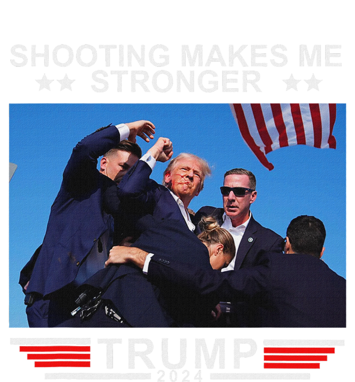 Shooting Makes Me Stronger Trump 2024 Election Design PosiCharge RacerMesh Polo