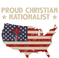 Retro Proud Christian Nationalist American Flag Faith Cross Valucap Bio-Washed Visor