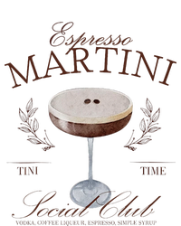 Espresso Martini Social Club Cocktail Bachelorette Tall Long Sleeve T-Shirt