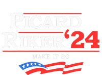 Picard Riker 2024 Make It So American Flag Softstyle Adult Sport Polo