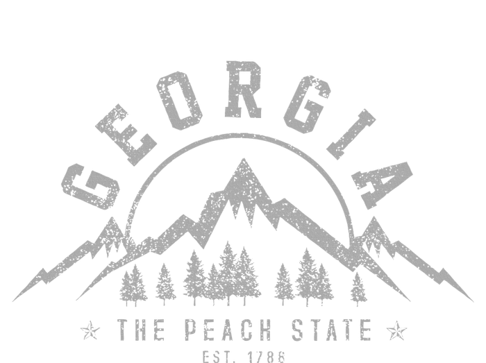 Georgia The Peach State Est. 1788 Vintage Mountains Gift T-Shirt