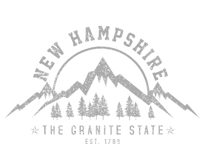 New Hampshire The Granite State Est. 1788 Mountains Gift Women's Fleece Hoodie