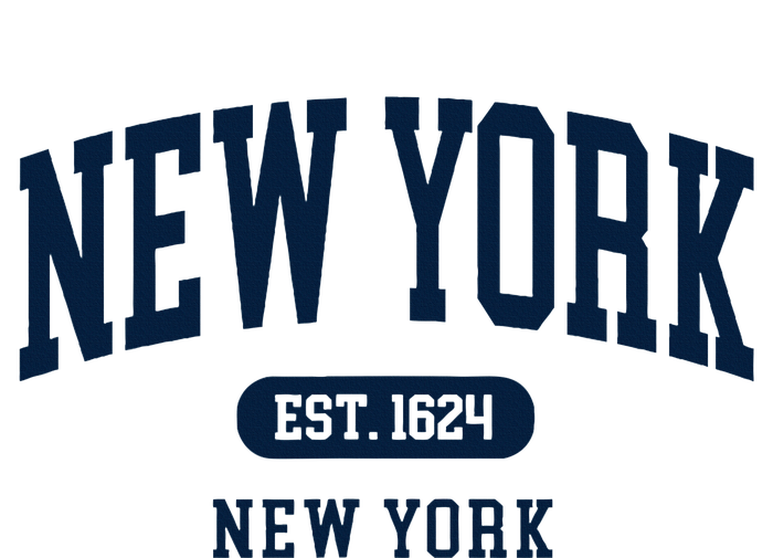 New York Ny 1624 Arched Text Retro Preppy Throwback Toddler Long Sleeve Shirt