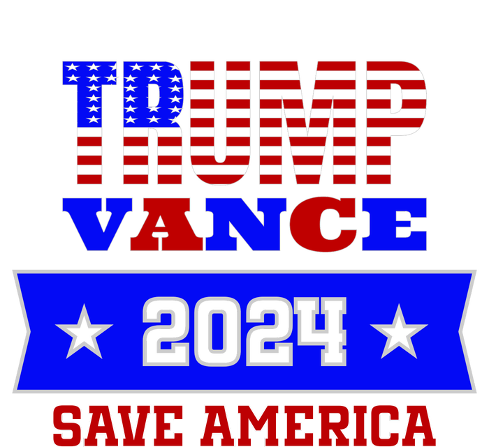 Trump Vance 2024 Front Pocket Print And Back Large Microfiber Waffle Golf Towel