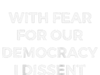 With Fear For Our Democracy I Dissent Raglan Baseball Women's Long Sleeve Flannel Pajama Set 