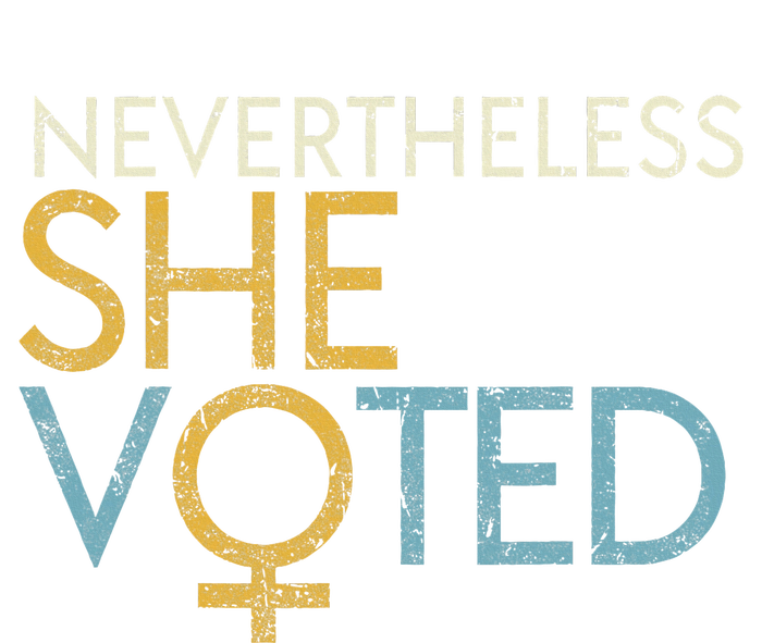 Nevertheless She Voted WoS Rights Feminist Gift Valucap Bio-Washed Visor