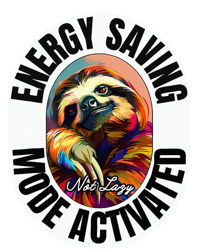 Sloth Lover Energy Saving Mode Activated Sloth Full-Length Apron With Pockets