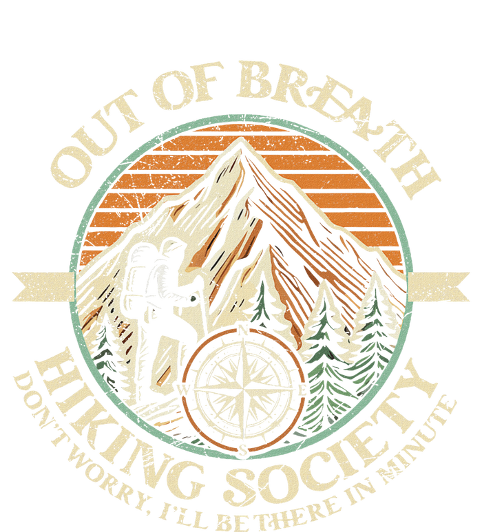 Out Of Breath Hiking Society Fun Performance Long Sleeve Polo