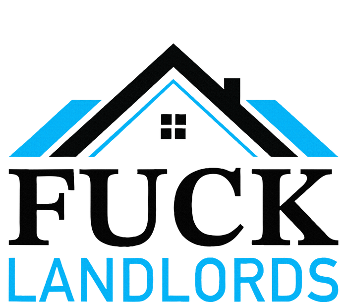 Fuck Landlords Housing Crisis Funny Social Justice Activism Garment-Dyed Fleece Hoodie