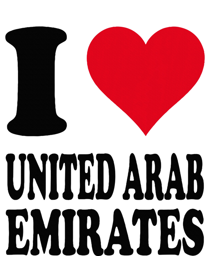 I Love United Arab Emirates Performance Long Sleeve Polo