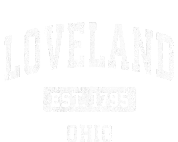 Loveland Ohio Oh Vintage Sports Established Women's Racerback Tank