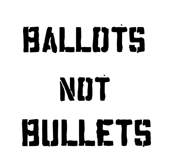 Ballots Not Bullets Toddler Long Sleeve Shirt