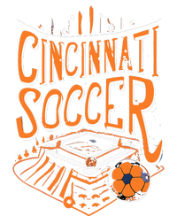 Cincinnati Soccer Cincy Futbol Cool Nati Skyline Sustainable Bucket Hat