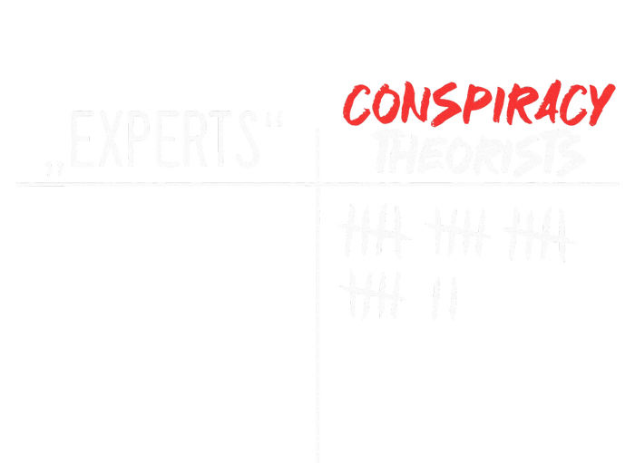 Conspiracy Theorist Vs. Experts Conspiracy Theory Tie Dye Hoodie