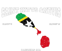 St Kitts Flag And Map St Kitts And Nevis Coordinates T-Shirt