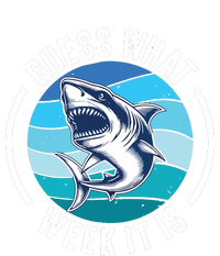 Guess What Week It Is Funny Shark Joke Retro Vintage Ocean Sustainable Knit Beanie