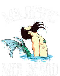 Majestic Merbeard Funny Merman Manly Merman V-Neck T-Shirt