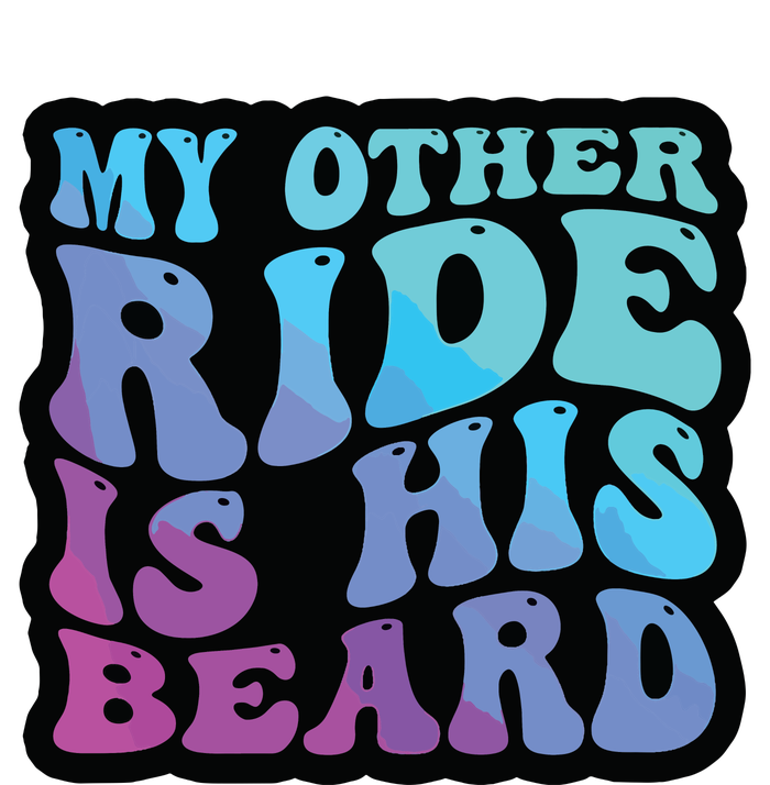 My Other Ride Is His Beard Colorful Groovy Tank Top Pajama Set